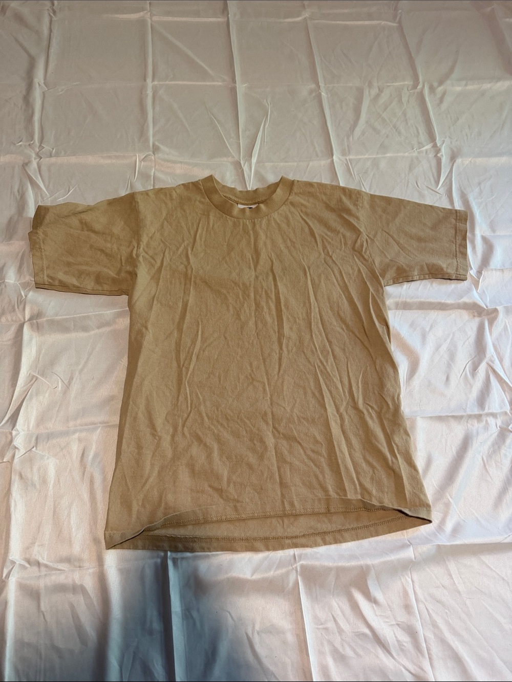 Men's Short Sleeve Crew T-Shirt in Tan